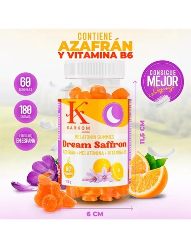 Gominolas con Melatonina y Azafrán