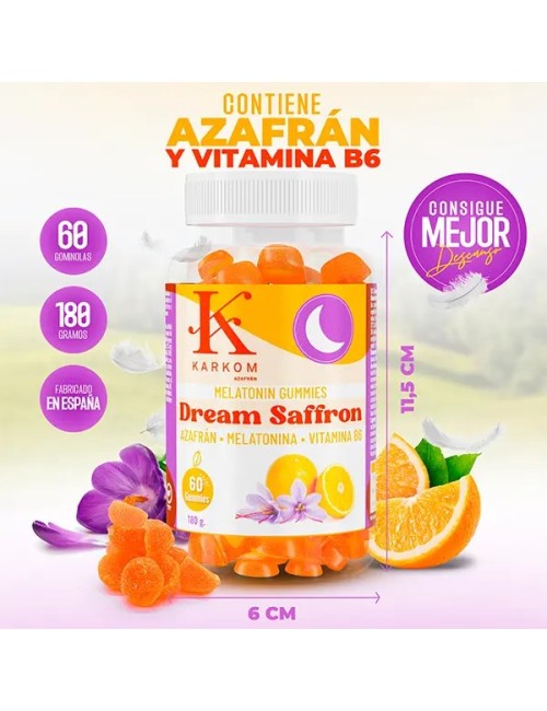 Gominolas con Melatonina y Azafrán