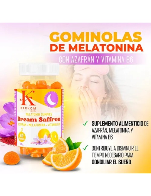 Gominolas con Melatonina y Azafrán