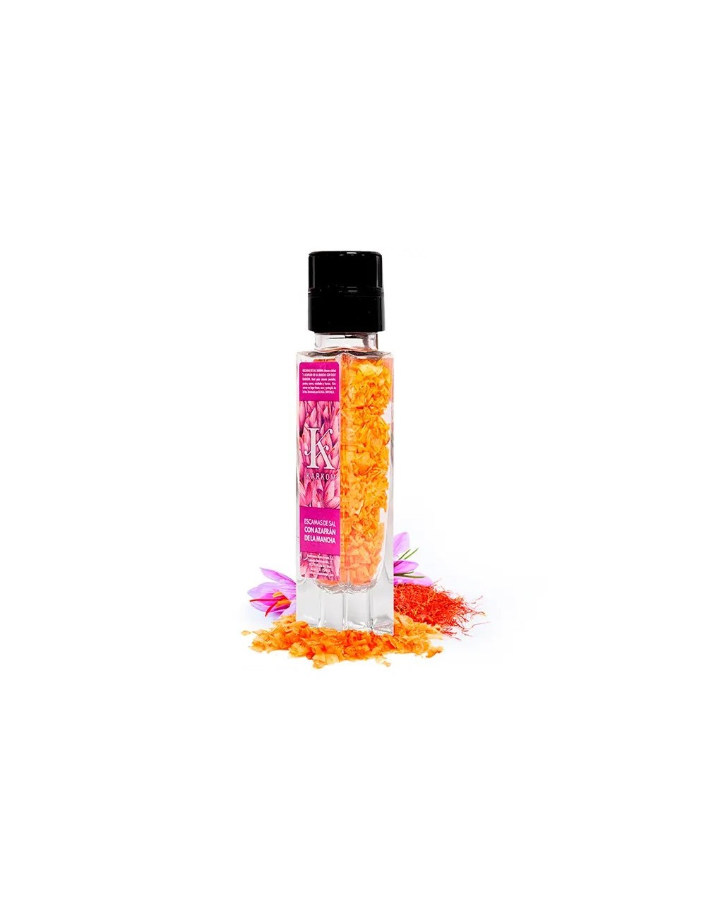 Salt flakes with saffron