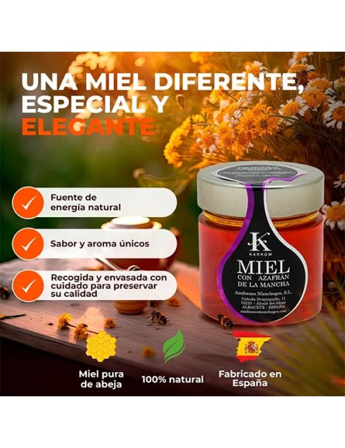 Miel con Azafrán de La Mancha