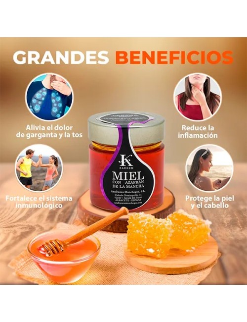 Miel con Azafrán de La Mancha