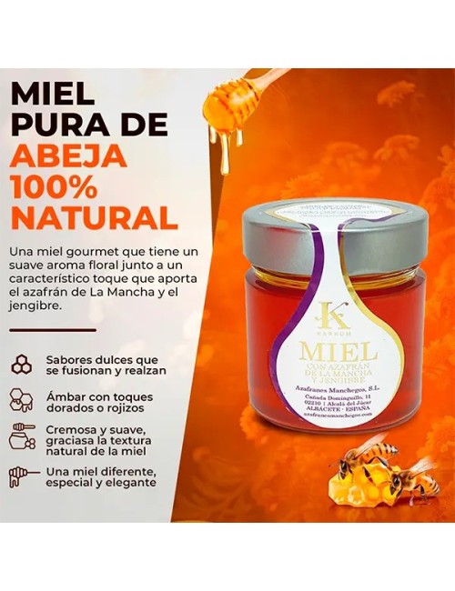 Miel con Jengibre y Azafrán