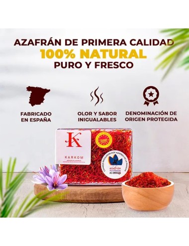 Azafrán D.O.P. Karkom en Lata 28,4GR